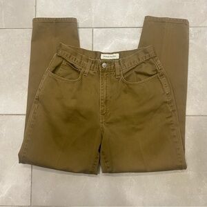 Banana Republic 100% cotton tan ankle jean